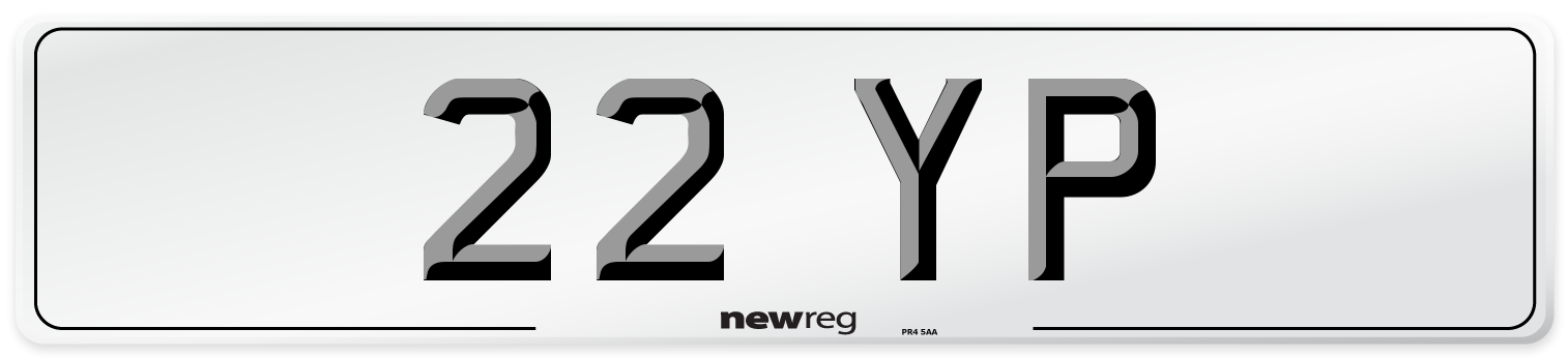 22 YP Number Plate from New Reg